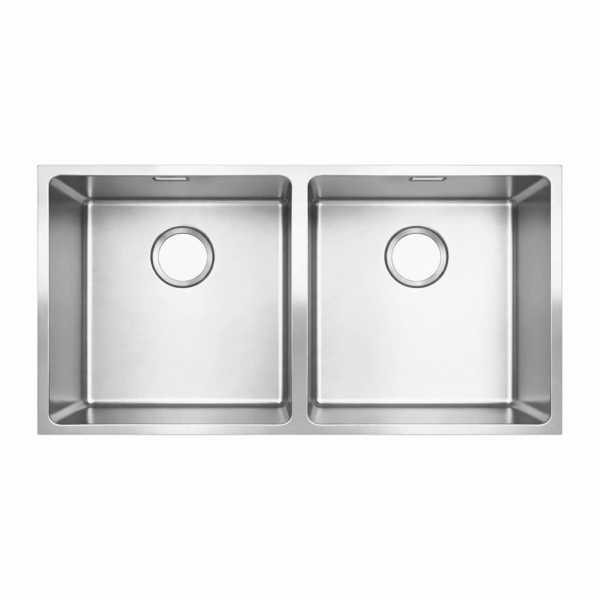 Premium Double Bowl Kitchen Sink 870x440mm – Stainless Steel – JS793x2