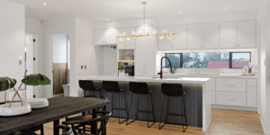 Best renovations to do before selling - kitchen renovation with modern fittings and natural light 