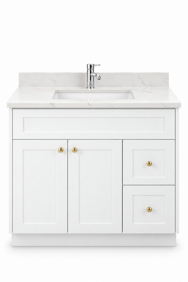Freestanding Vanity 1220mm – Solid Wood – front view