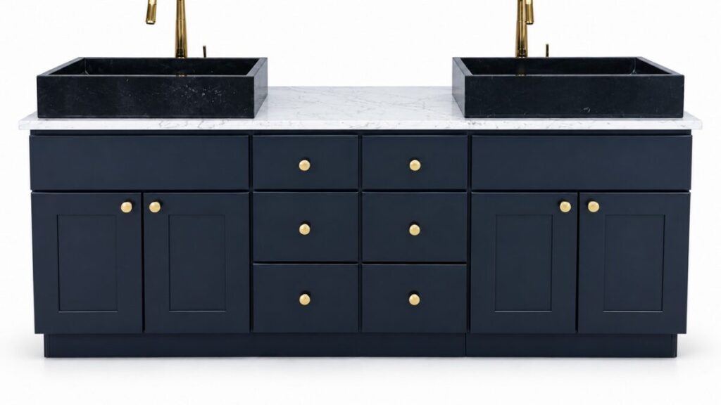 Freestanding Vanity 1800mm – Solid Wood – front view