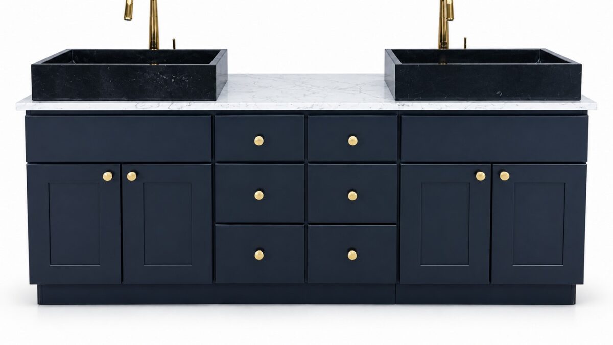 Freestanding Vanity 1800mm – Solid Wood – front view