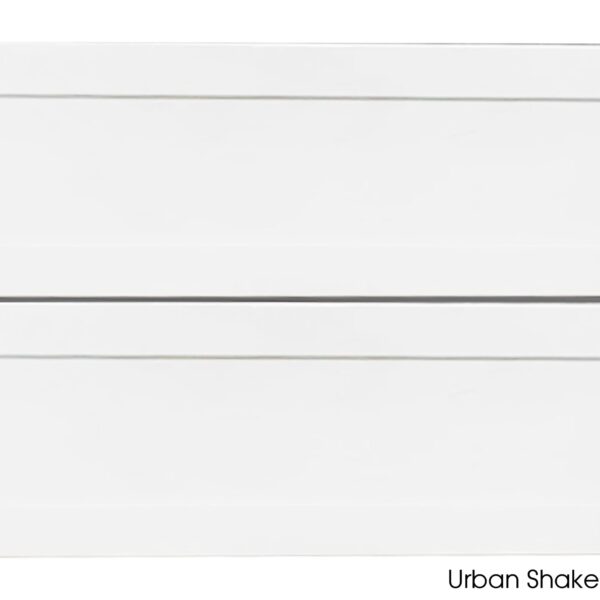 White Urban Shaker vanity with two drawers, 900mm width.