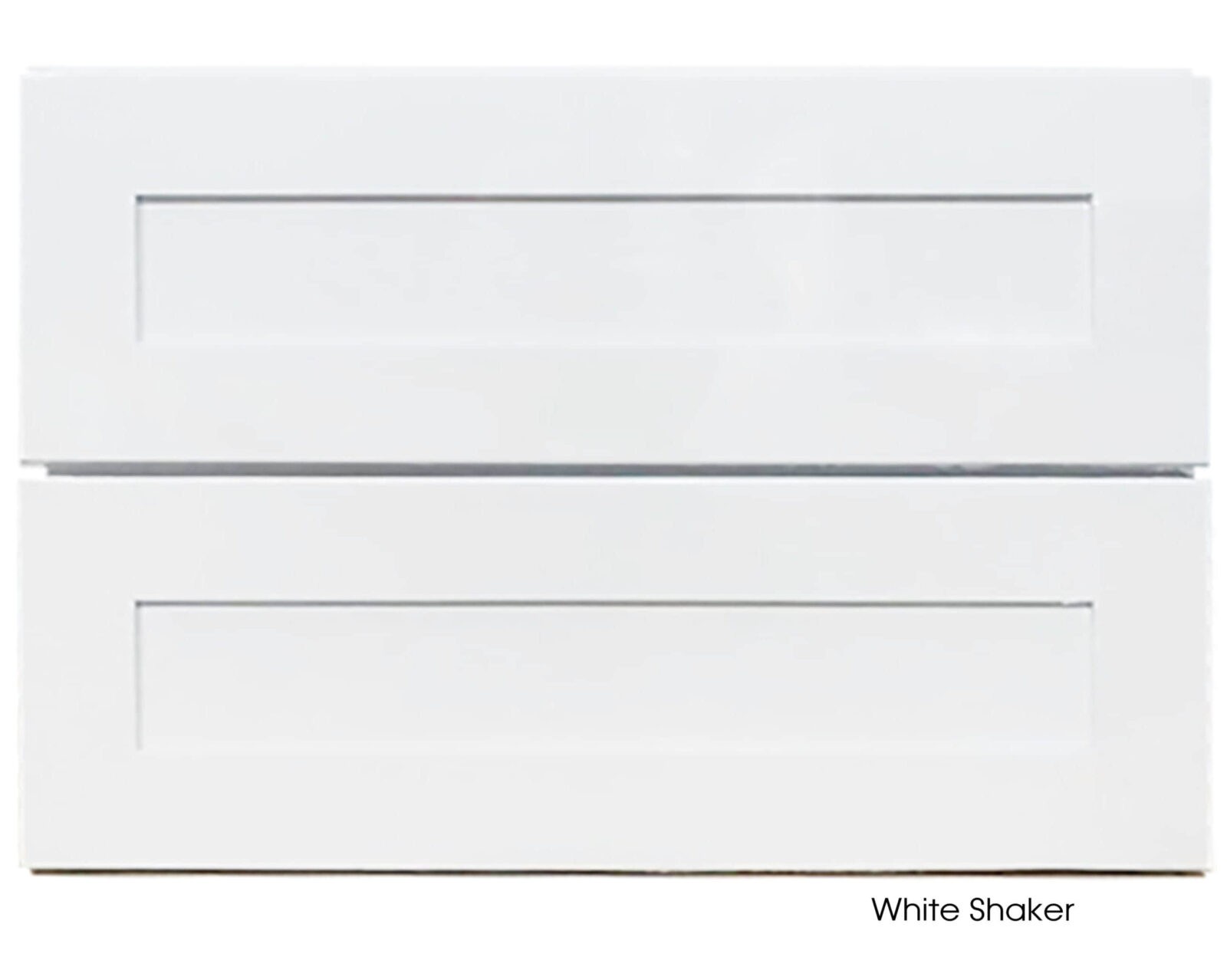 White shaker-style vanity with two drawers, 900mm width.