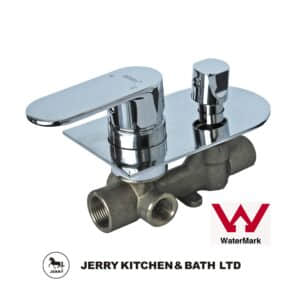 Jerry Kitchen & Bath faucet with WaterMark certification logo.
