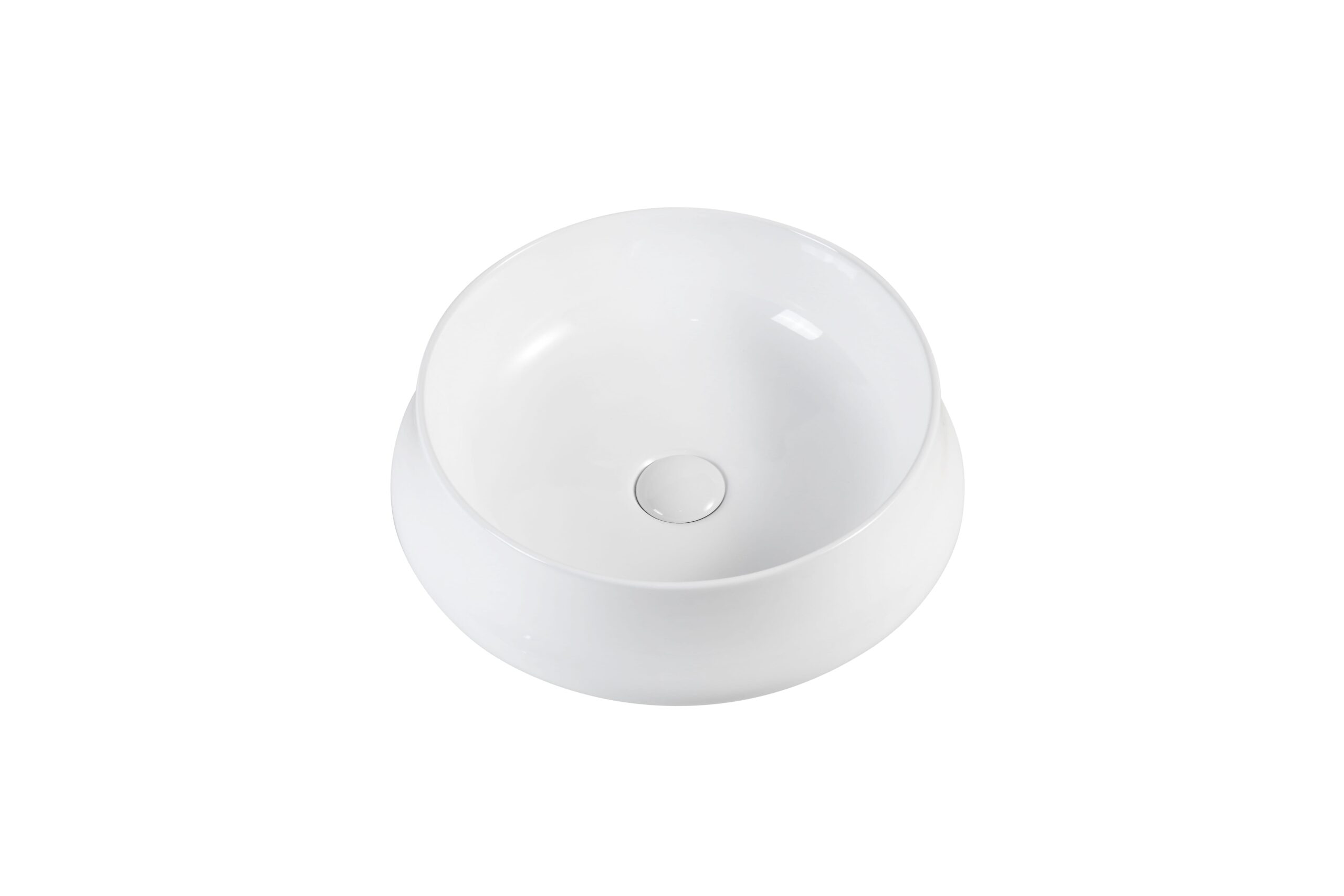 White ceramic bowl on a plain background.