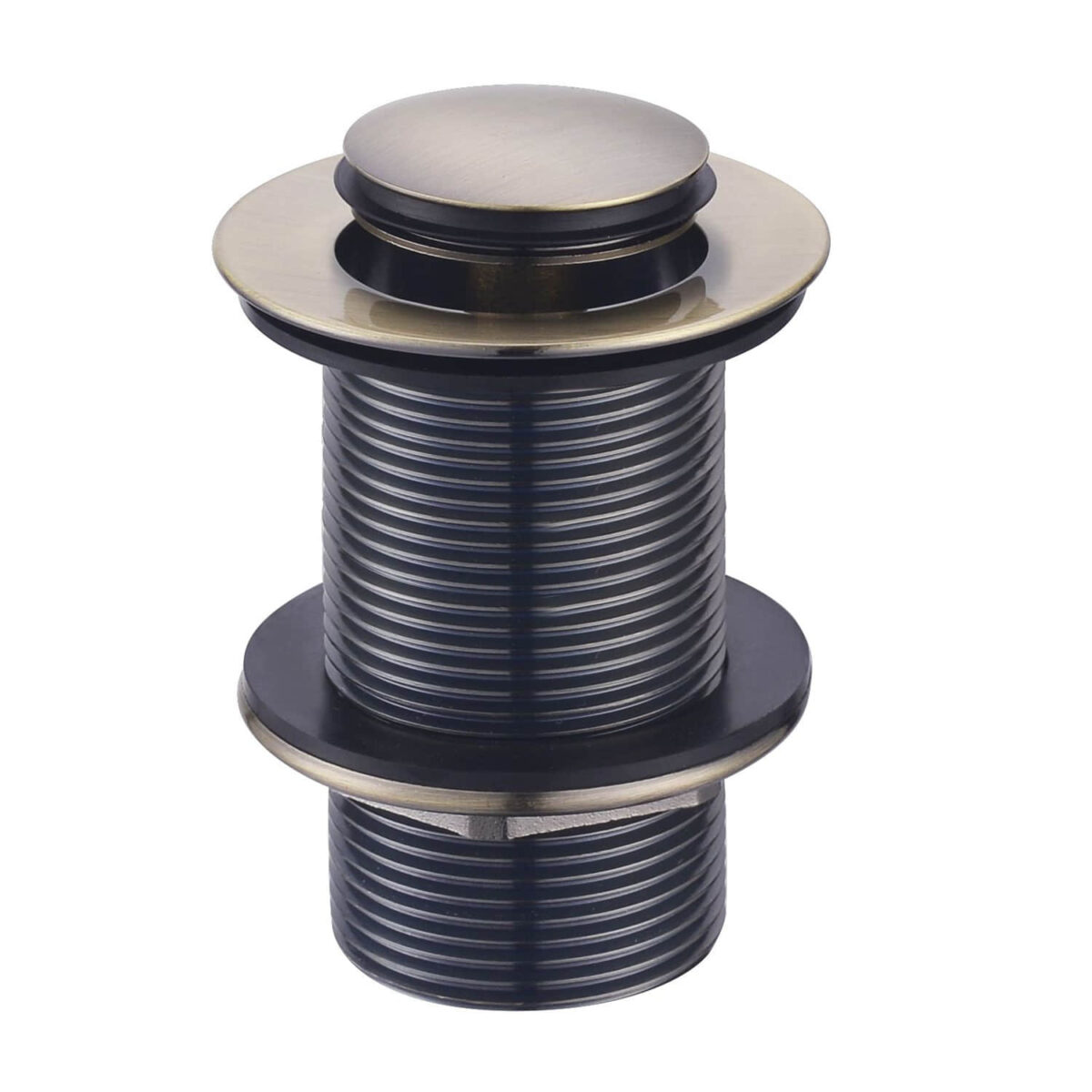 A37-Bronze Bronze pop-up waste drain for kitchen sinks.