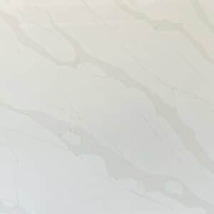 Engineered stone with marble pattern, Bianco Gold design.