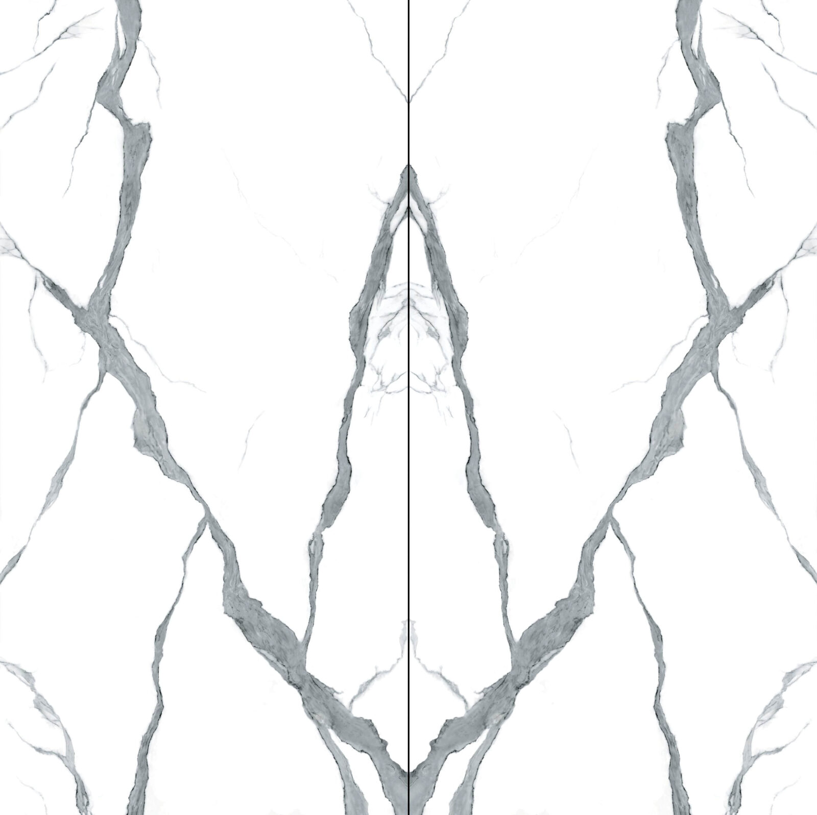 Marble countertop with gray veining pattern.