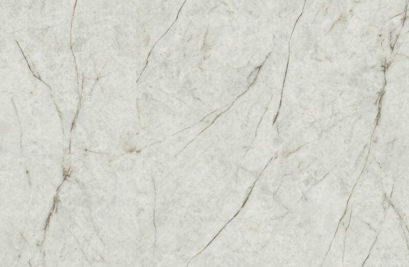 Marble countertop with light gray and subtle brown veining.