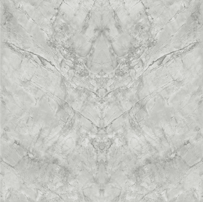 Marble texture with symmetrical gray patterns.