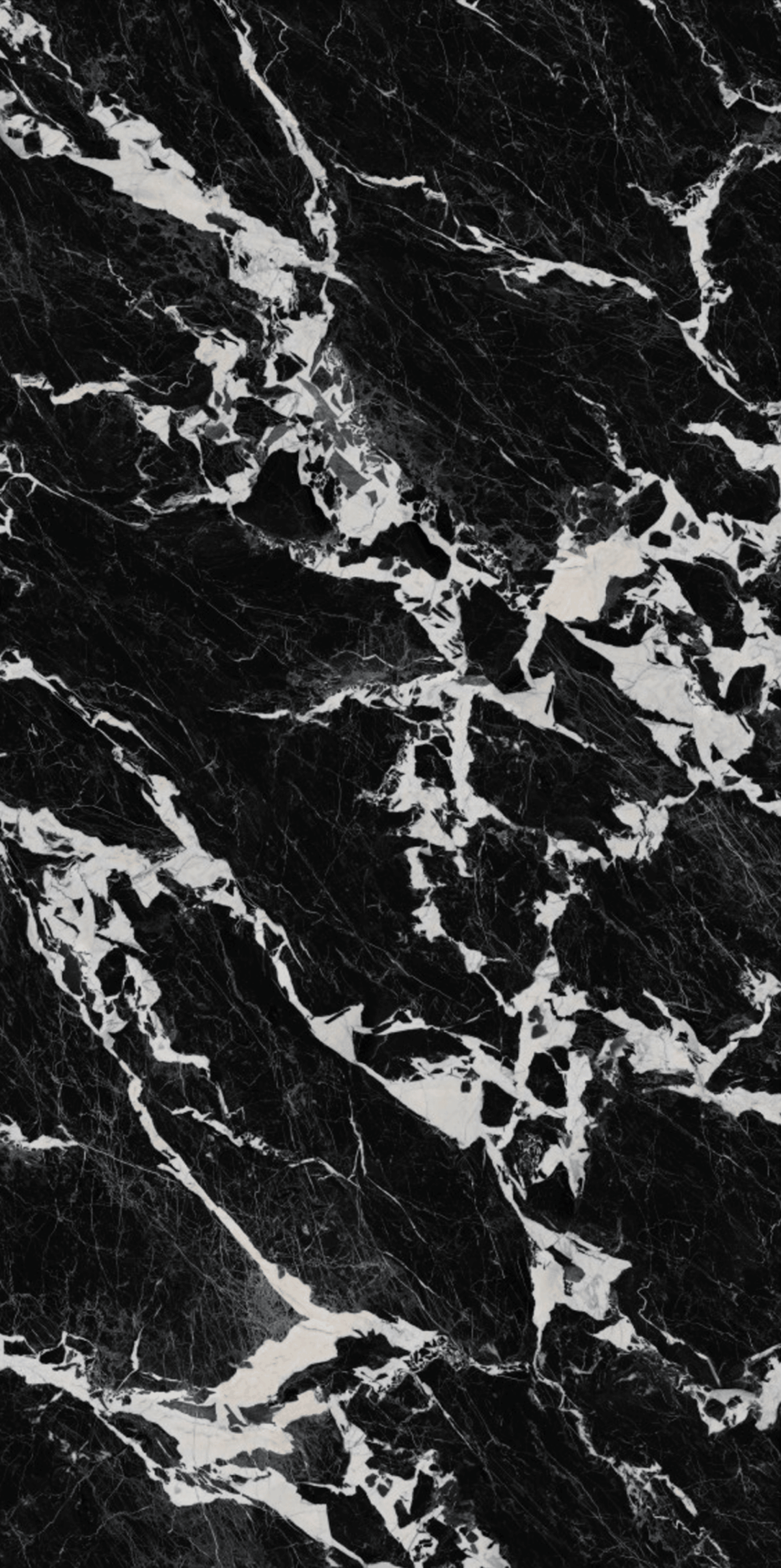 Black marble texture with white veining pattern.