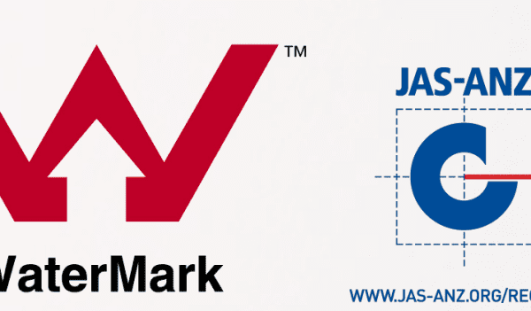 Logo with red "V" and text "Water Mark" on white background.