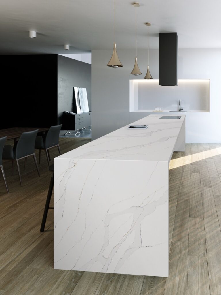 Silica Free Engineered Stone Calacatta Luxe Sf619