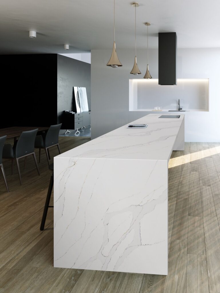Silica Free Engineered Stone Calacatta Luxe Sf619