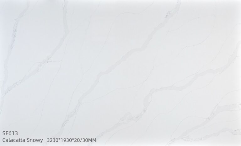 Silica Free Engineered Stone Calacatta Snowy Sf613