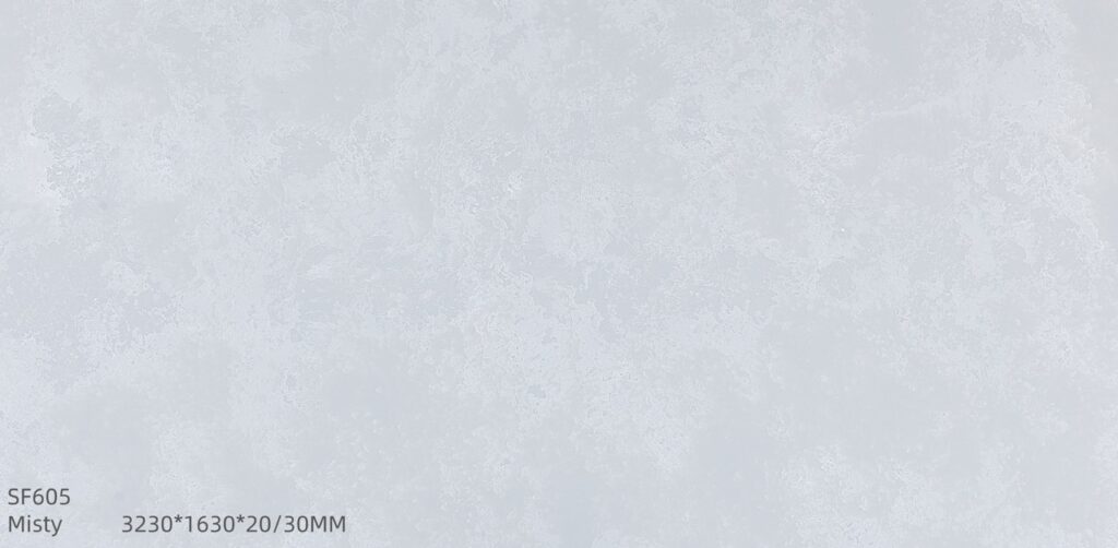 Silica Free Engineered Stone Misty Sf605