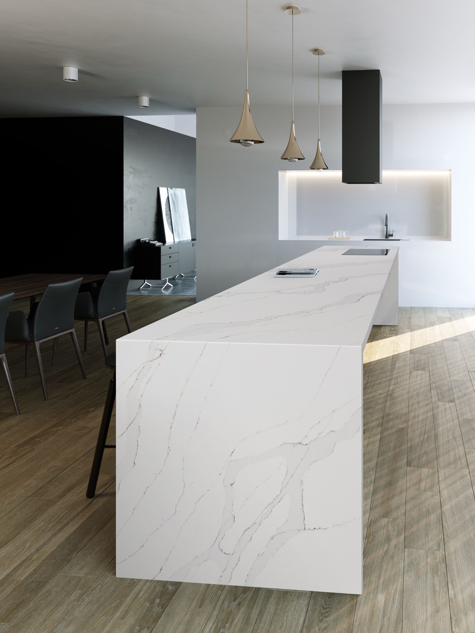 Silica Free Engineered Stone Calacatta Luxe Sf619