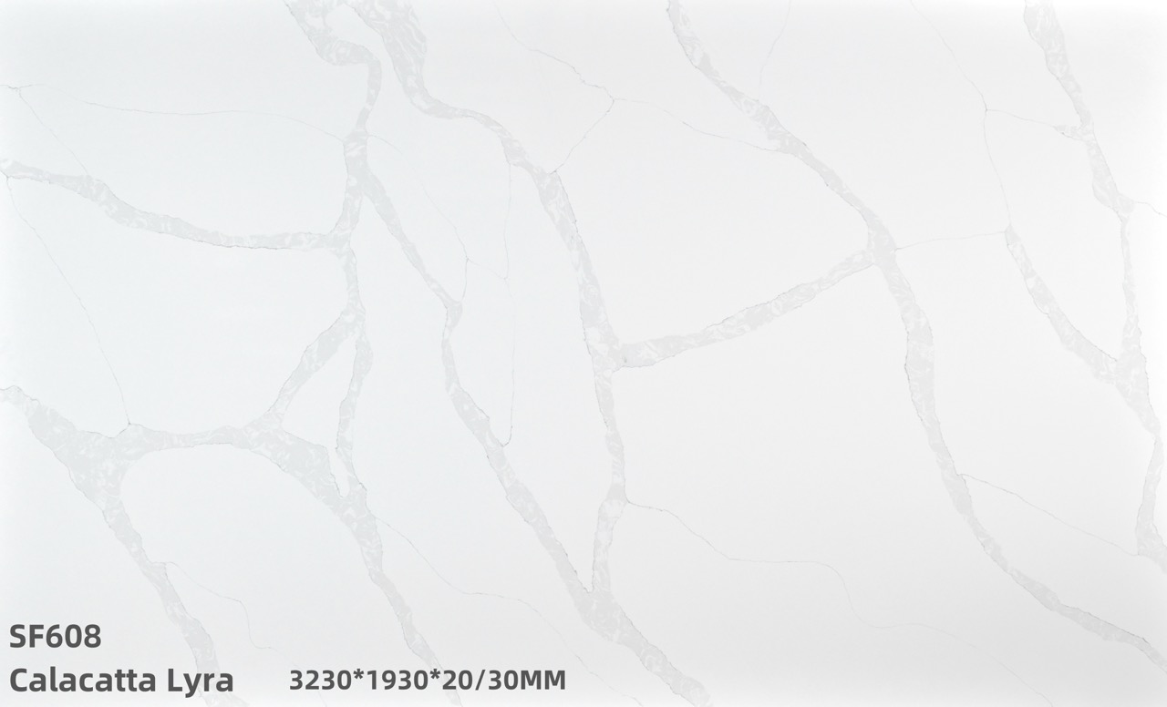 Silica Free Engineered Stone Calacatta Lyra Sf608 Large