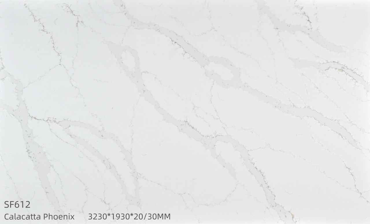 Silica Free Engineered Stone Calacatta Phoenix Sf612