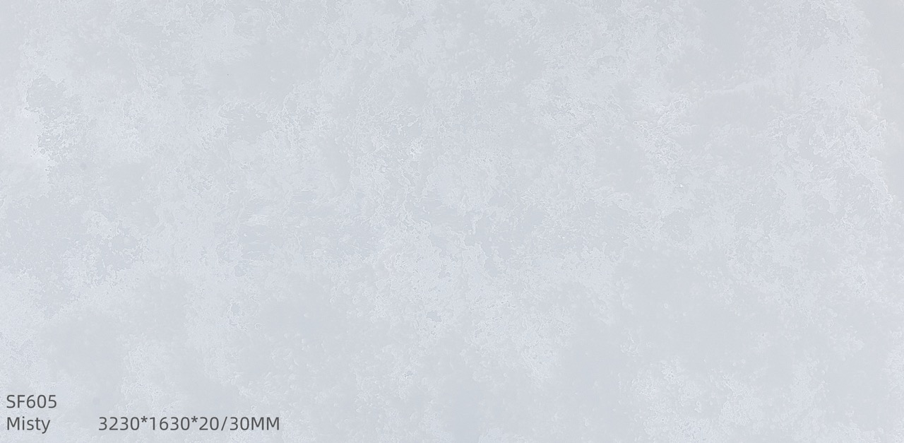 Silica Free Engineered Stone Misty Sf605